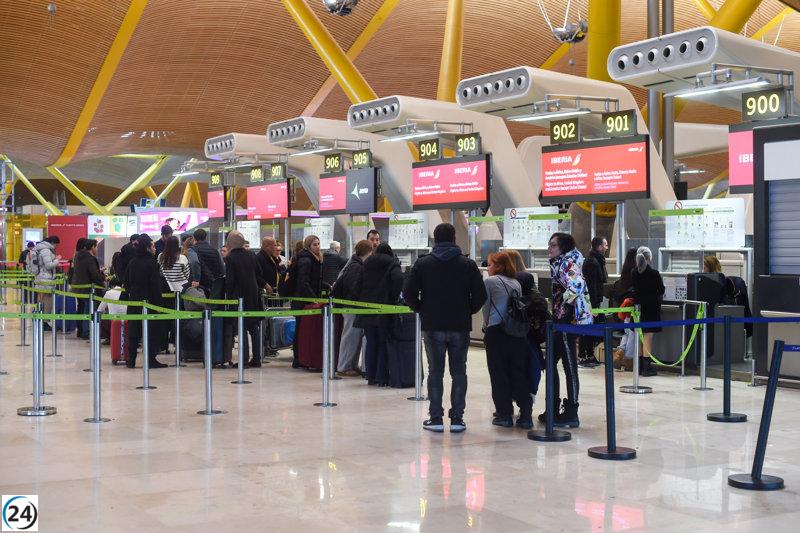 Gran éxito de Iberia en la huelga de handling con un seguimiento del 18,5% y una puntualidad impecable del 86% hasta el mediodía.
