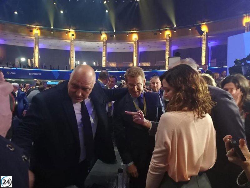Ayuso exige al PP europeo en Bucarest que no se asocie con Sánchez, quien planea amnistiar a 