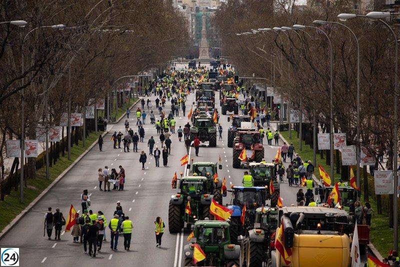 Tractores exigen rentabilidad antes que ecologismo en Madrid.
