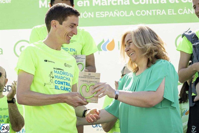 Gran participación en la XI Carrera Madrid en Marcha Contra el Cáncer, con más de 23.000 personas recorriendo la capital este domingo.