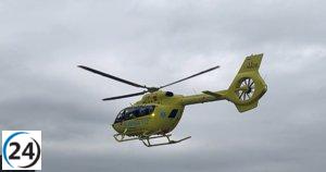 Rescatan en helicóptero a mujer atrapada en Villarejo de Salvanés