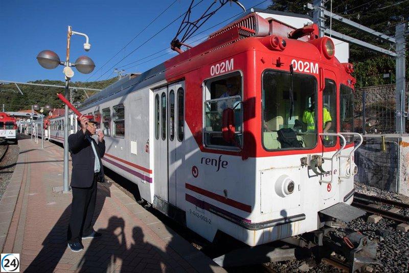 La C-9 de Cercanías renueva sus trenes icónicos 'suizos' en un cambio completo de la línea.
