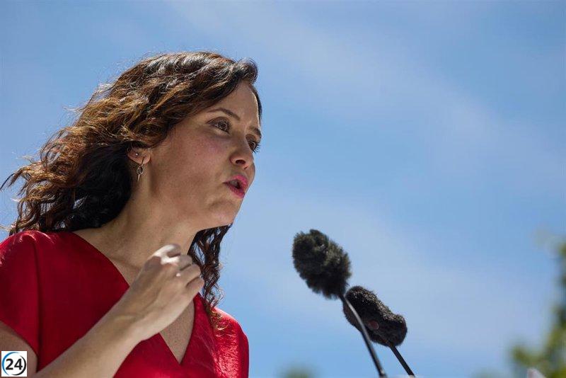 Ayuso acusa a Sánchez de falta de principios y valores, asegurando que