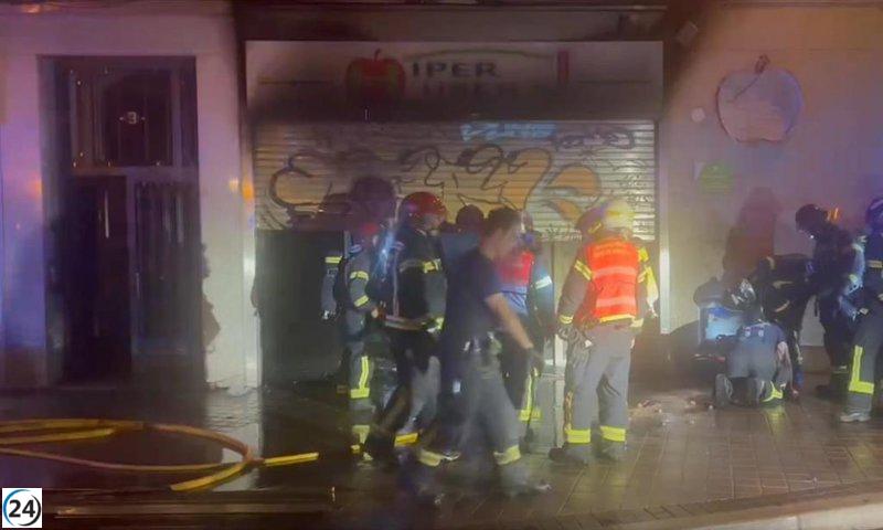 Incendio en supermercado de Carabanchel controlado por Bomberos de Madrid