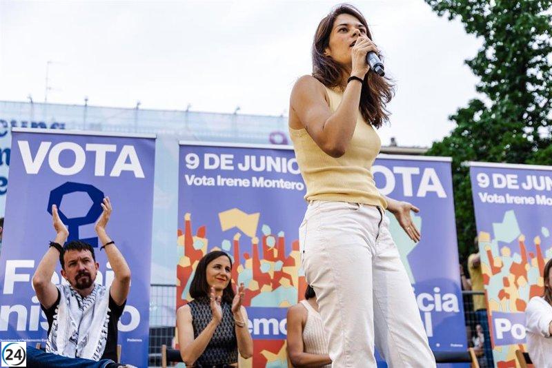 Triunfo de la líder regional de Podemos en las elecciones europeas, pero el partido aún no alcanza el 5% necesario para entrar en la Asamblea.