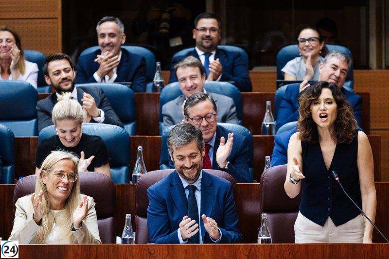 Ayuso se enorgullece de recibir a Milei y se deslinda de la crisis diplomática provocada por el Gobierno.