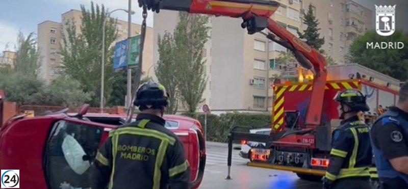 Dos fuertes accidentes de tráfico en Latina dejaron personas con lesiones leves.
