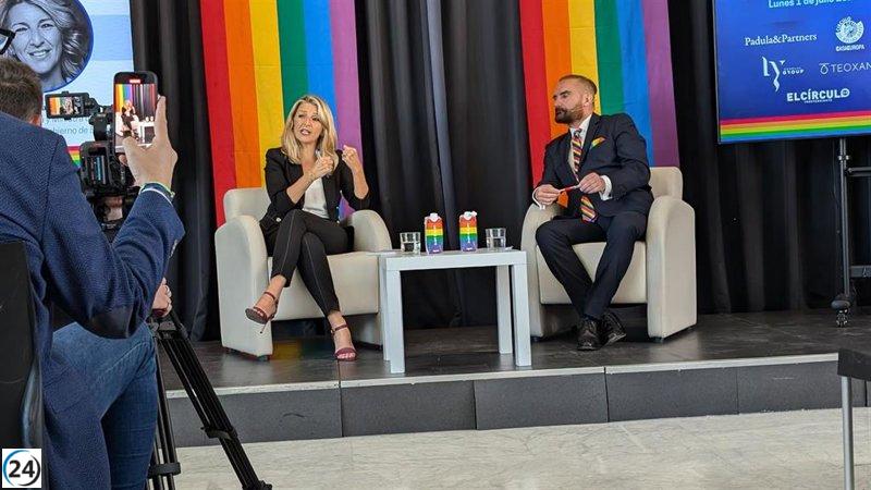 Díaz insta a proteger la libertad republicana y rechaza el lenguaje inclusivo en el cartel del Orgullo de Madrid.