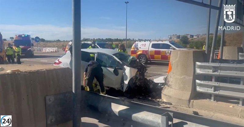 Trágico accidente en la R3: hombre de 54 años fallece al chocar contra peaje.