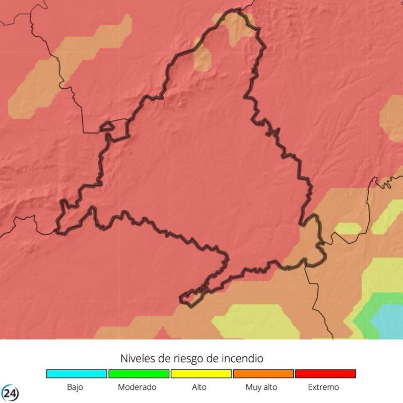 Prohibido usar fuego y maquinaria cerca de bosques debido al riesgo de incendios hoy.