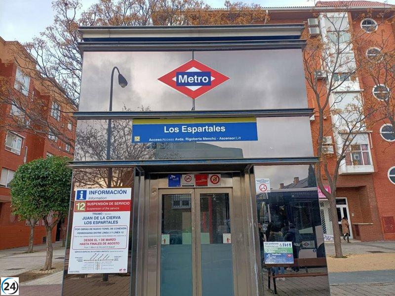 MetroSur reabrirá tramo entre Juan de la Cierva y El Casar el sábado.