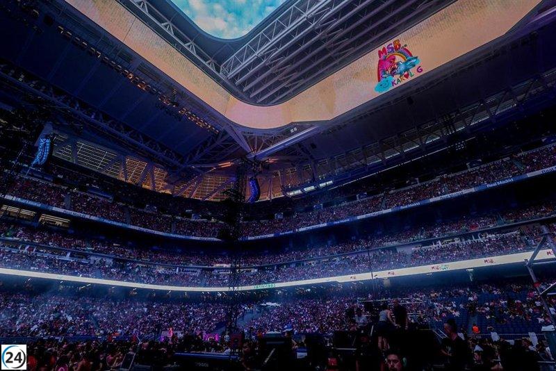 El Ayuntamiento de Madrid impone multas por un total de 801.000 euros a promotores de conciertos en el estadio Bernabéu.