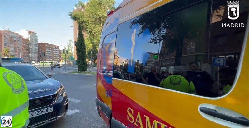 Mujer de 73 años en estado crítico tras ser atropellada en Vicálvaro.