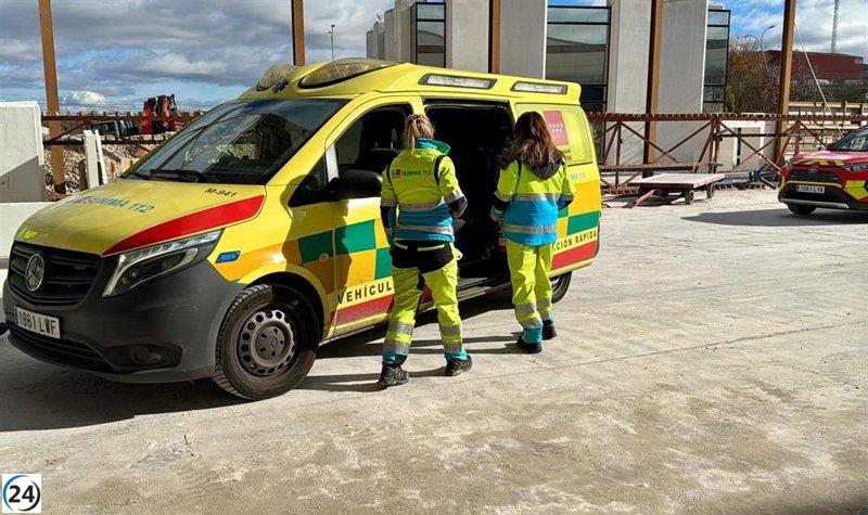 Fallece obrero tras ser impactado por losa de hormigón en San Martín de la Vega.