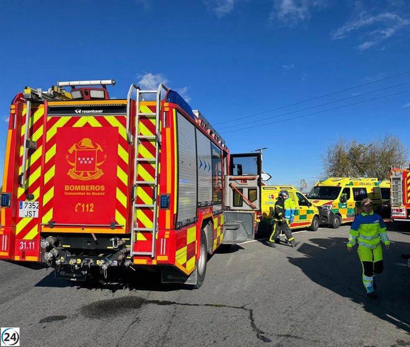 Trágico accidente en la M-404 cobra la vida de un bombero al ir a una emergencia.