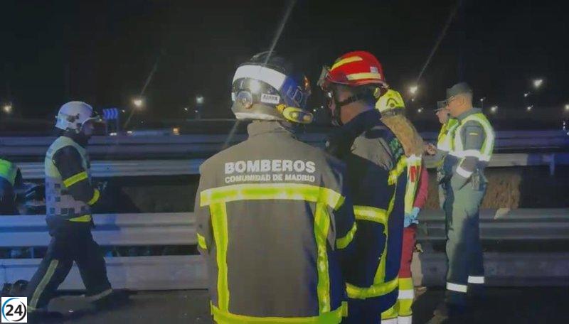 Fallece un hombre de 53 años en choque vial en la A-42 cerca de Parla.