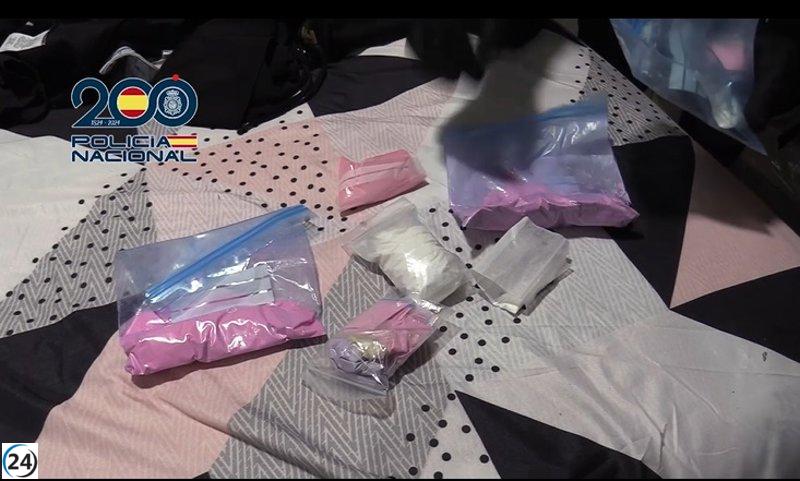 Desmantelan banda que traficaba drogas escondidas en botes de chicles y galletas.