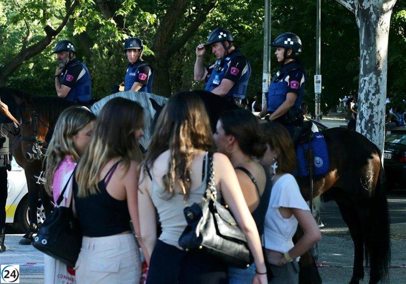 La Policía Municipal de Madrid incrementa en un 13,6% las multas por botellón, alcanzando casi 41.000 en 2022.
