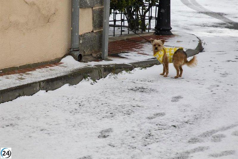 Aemet emite alerta amarilla por posible nevada en la Sierra a partir de esta tarde.