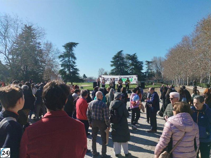 Vecinos de Carabanchel y Aluche reclaman viviendas públicas en el sitio de la antigua cárcel.