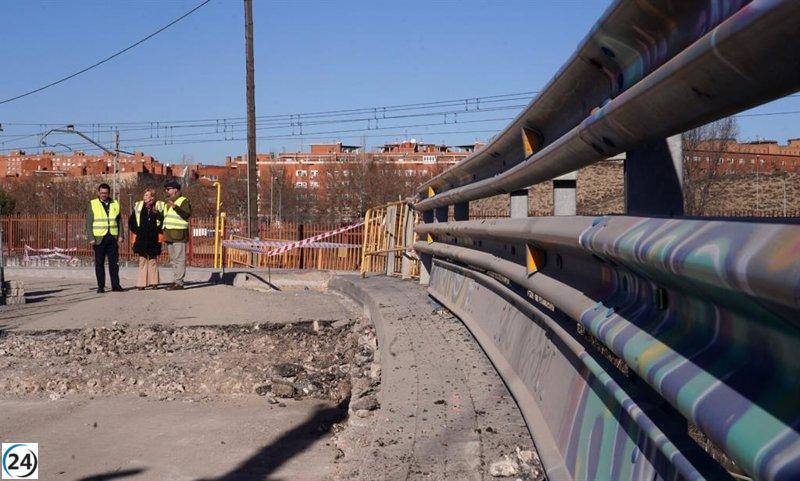 Peatonal de Entrevías a Vallecas a punto de inaugurarse para el verano.