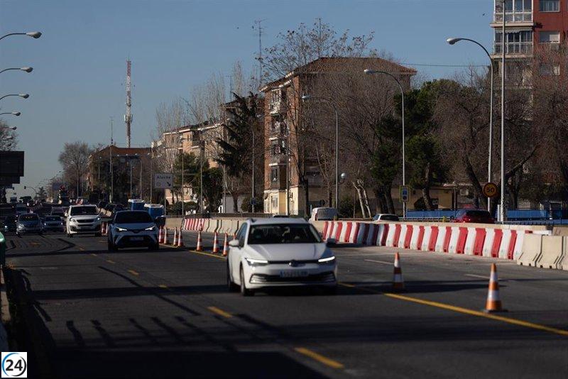 Inician las obras de perforación en la A-5 para los pilotes del túnel este jueves.