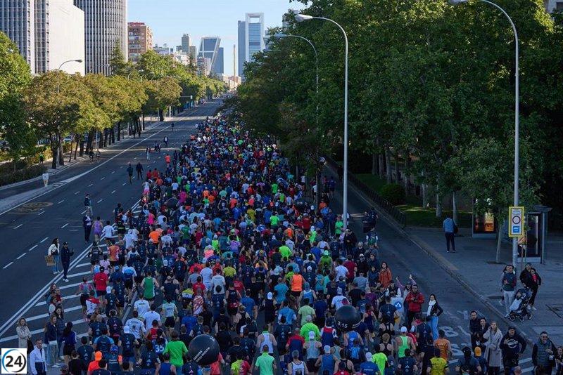 Cuarenta y cinco mil corredores de la maratón de Madrid apoyan la lucha contra las drogas.