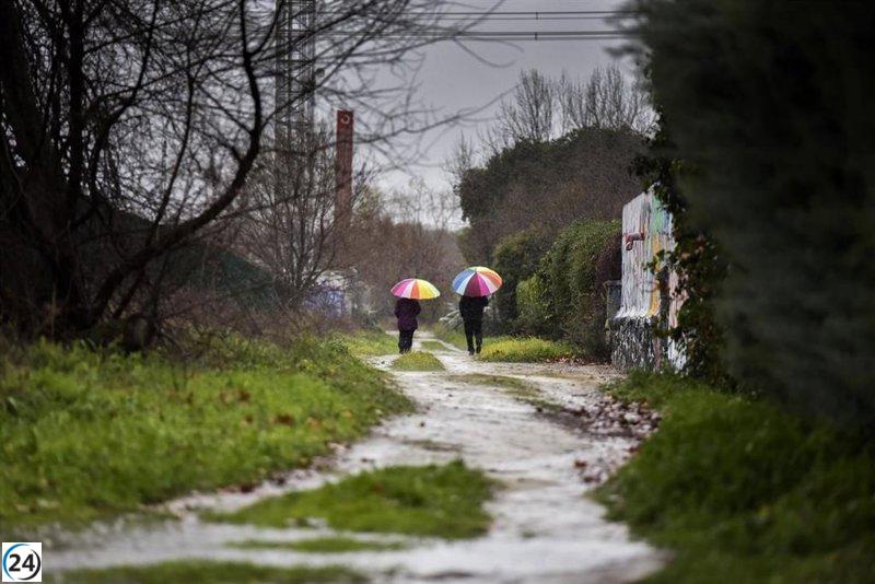 Alerta amarilla por precipitaciones en la Sierra a partir de mañana por la tarde.