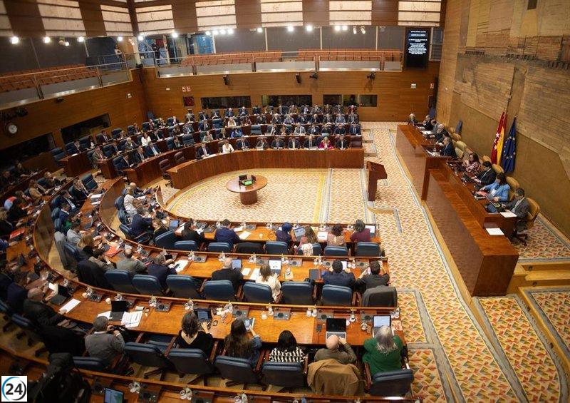Asamblea de Madrid debate sobre la reducción de deuda y el aumento del costo del agua en su sesión de este jueves.