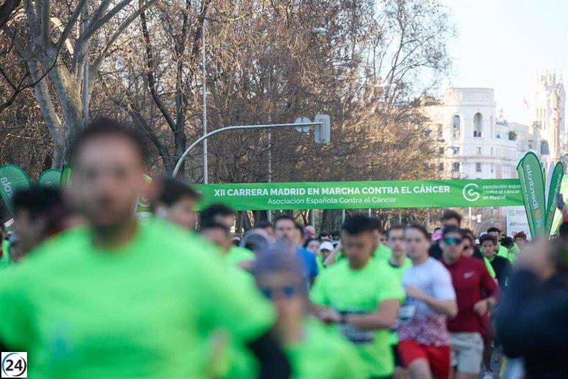 Madrid se viste de verde en la Carrera contra el Cáncer en Chamartín, Chamberí y Salamanca.