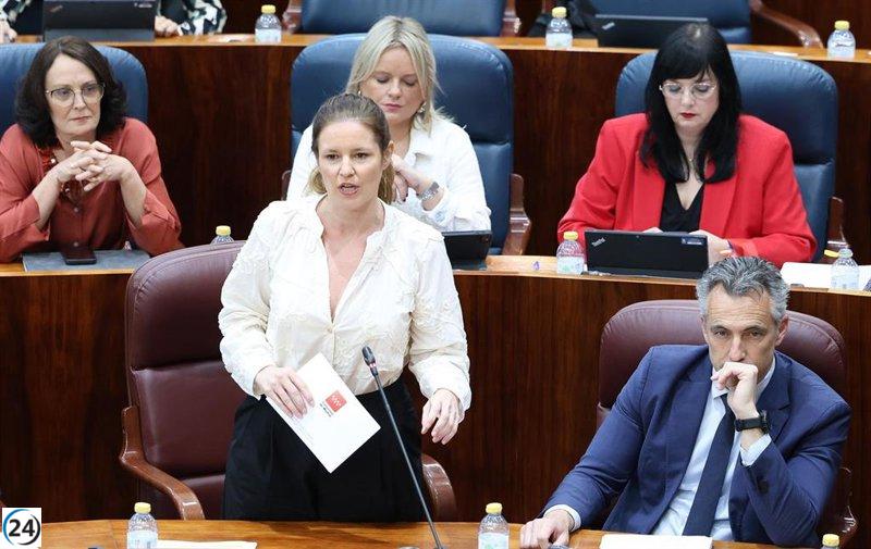Dávila resalta las 362 nuevas plazas para menores migrantes en Madrid, en contraste con solo 5 en Cataluña.