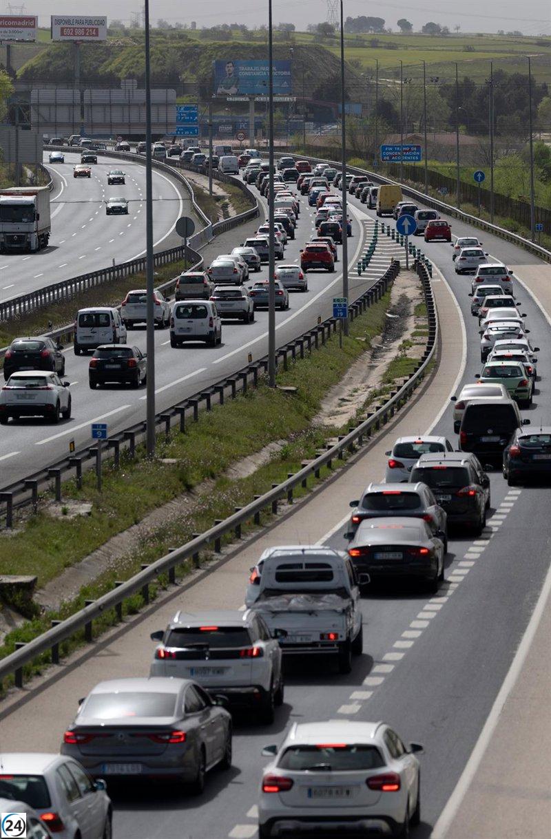 La DGT anticipa 803.000 viajes en la Comunidad durante el inicio de la operación de Semana Santa.