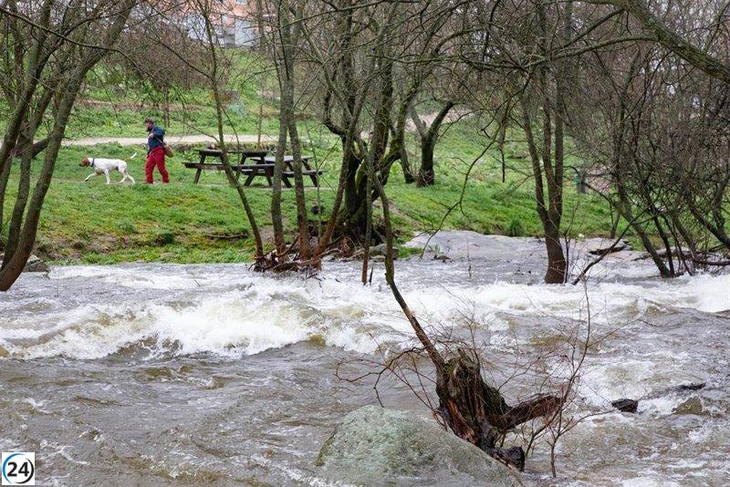 Alerta amarilla por intensas lluvias en la Sierra este sábado por la tarde.