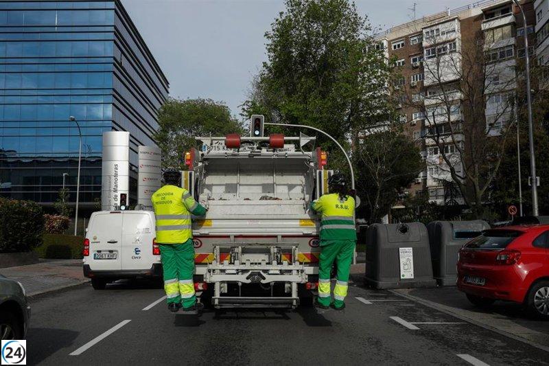 Huelga en Madrid: Recogida de basuras paralizada a partir del 21 de abril, con un 50% de servicios garantizados.