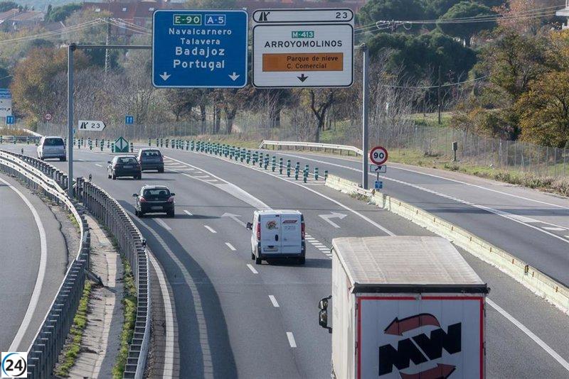 Tráfico complicado en A-3, A-4 y A-5 al comenzar la segunda fase de Semana Santa.