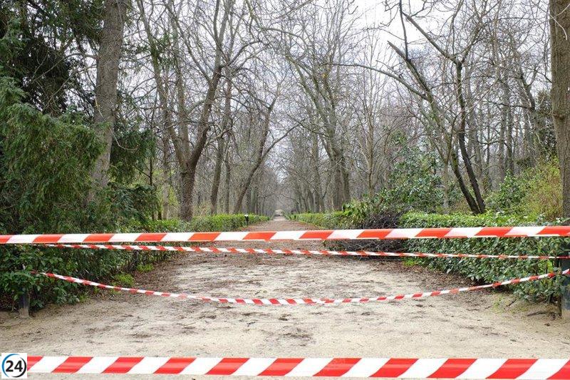 Alertan sobre zonas restringidas en El Retiro y ocho parques más este sábado por condiciones climáticas adversas.