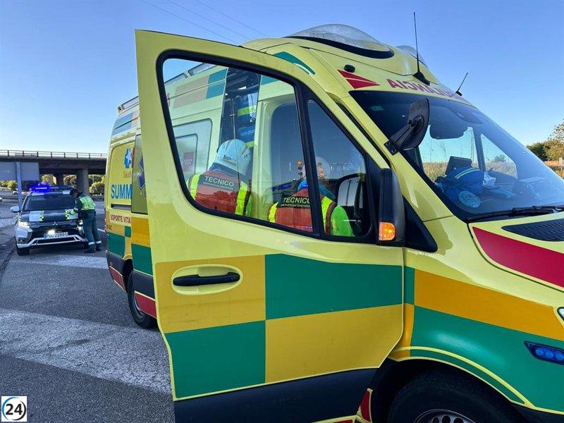 Accidente en Fuenlabrada deja a cuatro jóvenes gravemente heridos tras choque de automóviles.