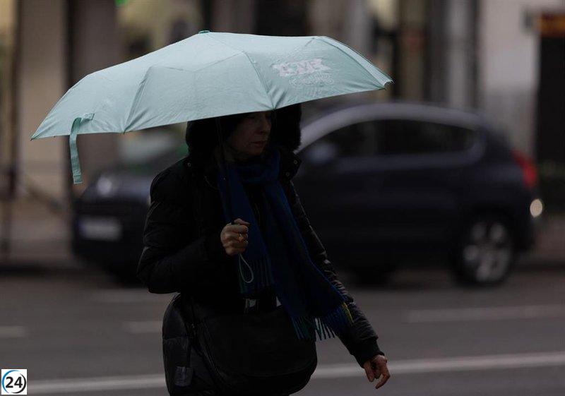 Alerta amarilla por lluvias y tormentas con posible granizo este lunes en la región.