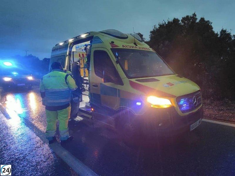 Un octogenario fallece tras accidente en la M-235 en Los Santos de la Humosa.