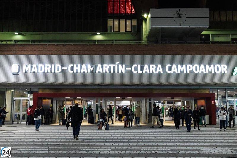 Problemas eléctricos en Chamartín interrumpen trenes hacia Levante.