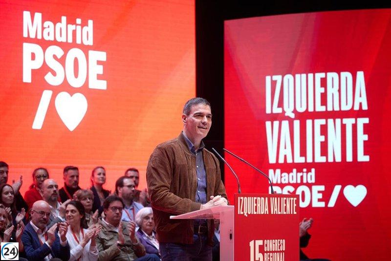 PSOE-M respalda a Sánchez y critica el oportunismo de exlíderes del partido.
