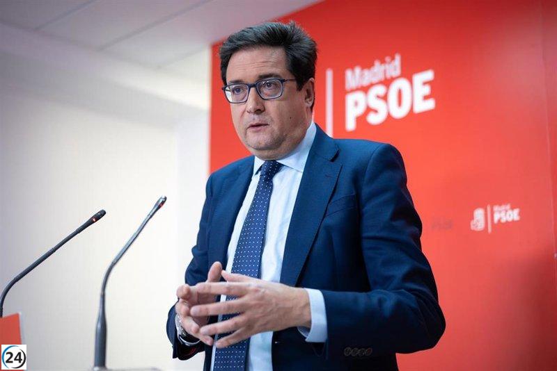 Óscar López critica a Ayuso por priorizar gastos del Grupo Quirón en lugar de invertir en vivienda.