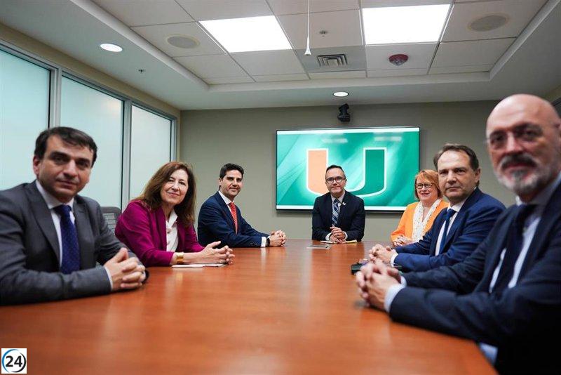Viciana y rectores de universidades estatales se reúnen en la Universidad de Miami para impulsar colaboraciones.