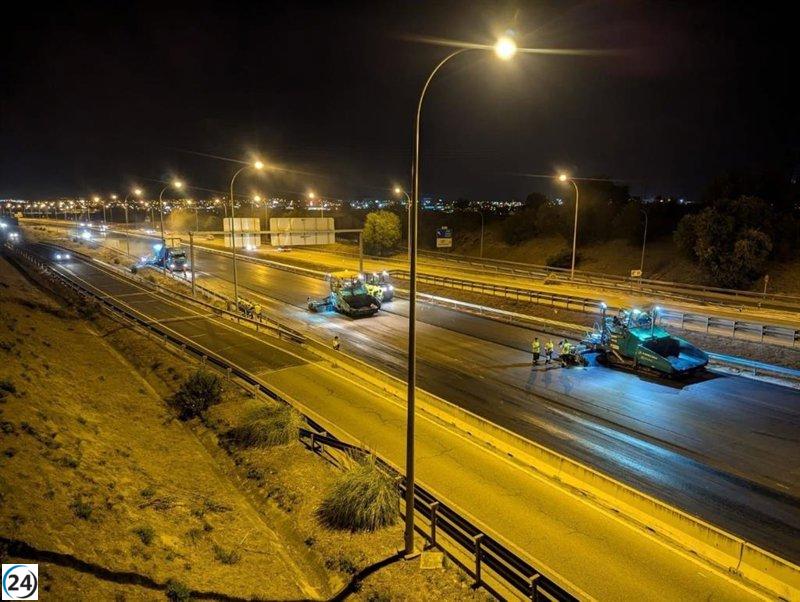 Obras en el Eje Culebro de la M-50 causan interrupciones del tráfico en julio y agosto.