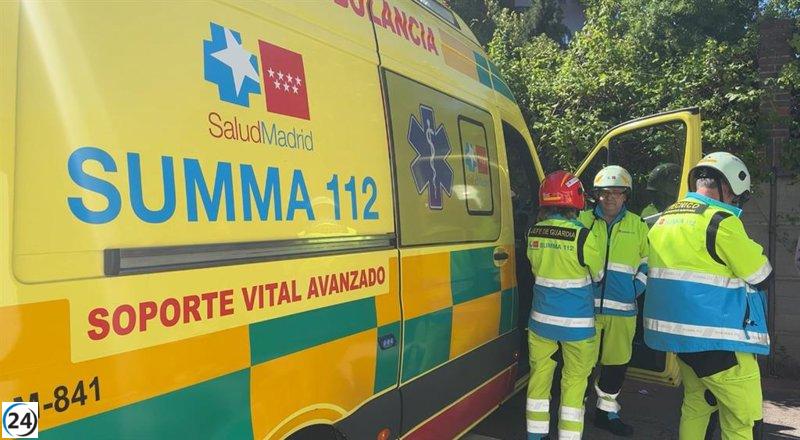 Grave y moderado: heridos en choque en Anchuelo entre dos hombres.