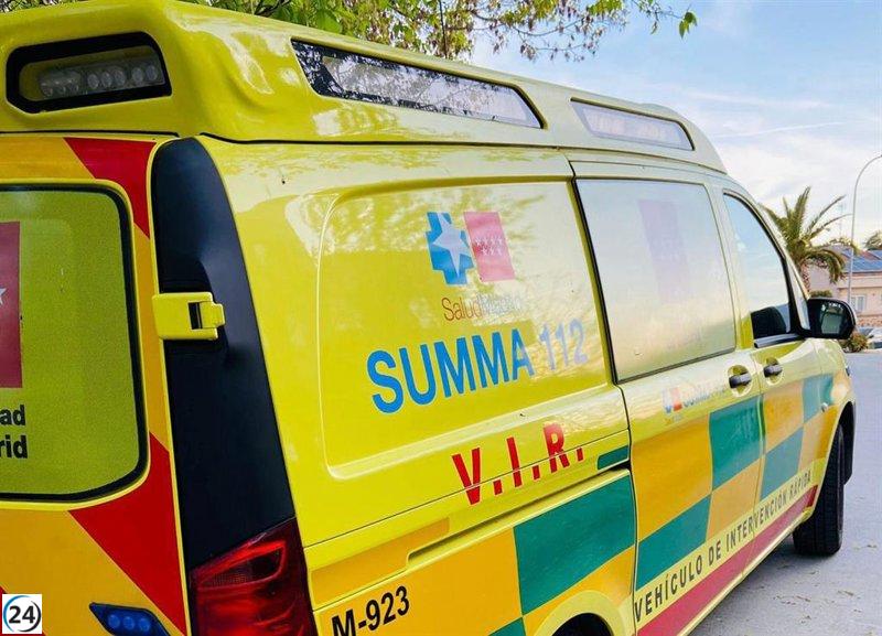 Fallece un joven motociclista de 27 años en accidente en Valdilecha.