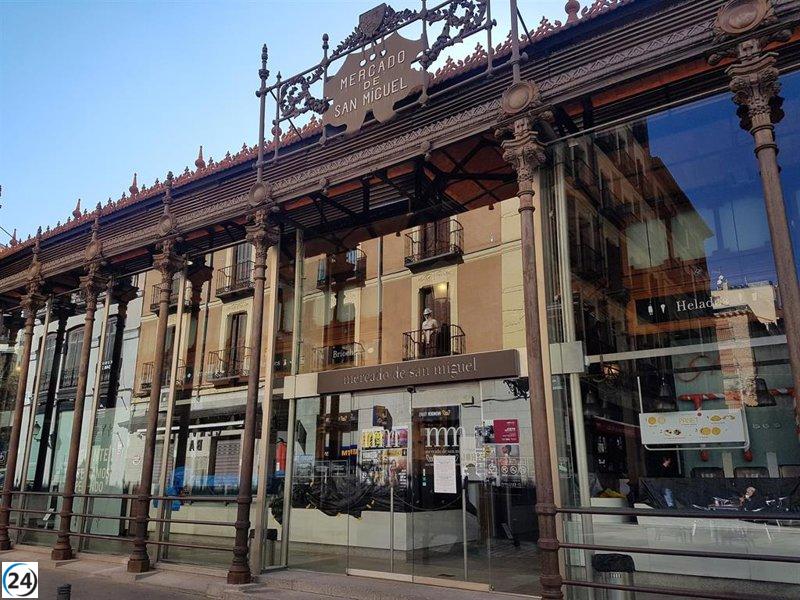 PSOE advierte que la expansión subterránea del Mercado de San Miguel podría dañar la Muralla de Madrid.