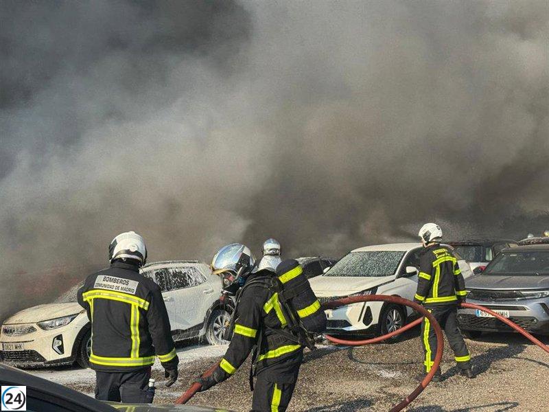 Detienen a tres y hay un implicado en múltiples incendios en julio en Madrid.