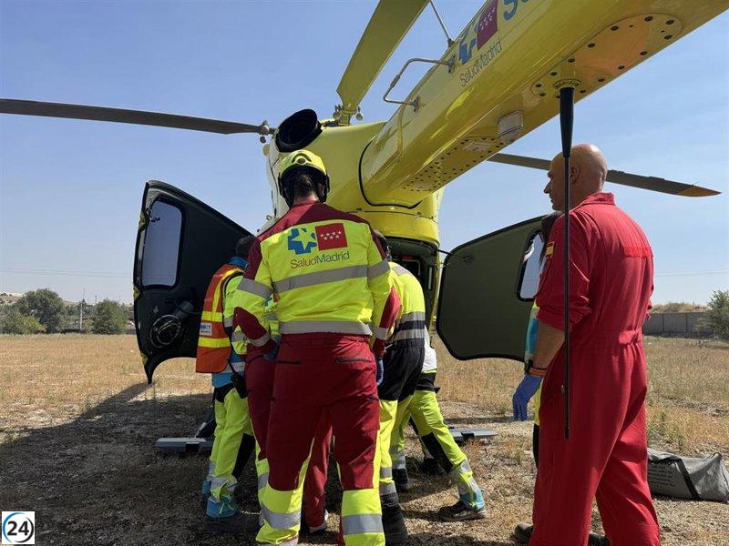 Un trabajador gravemente herido al quedar atrapado en una máquina de reciclaje en Valdemingómez.