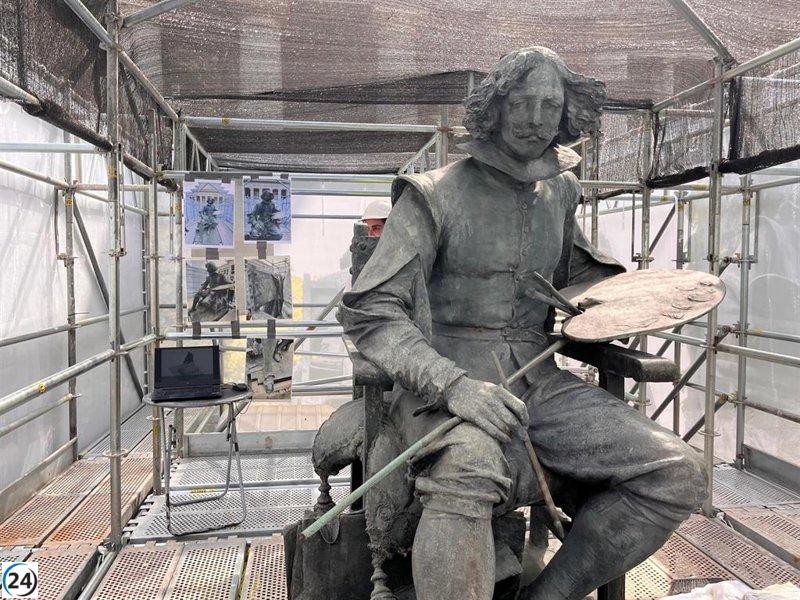 El monumento a Velázquez será restaurado y lucirá como en 1899 en El Prado.